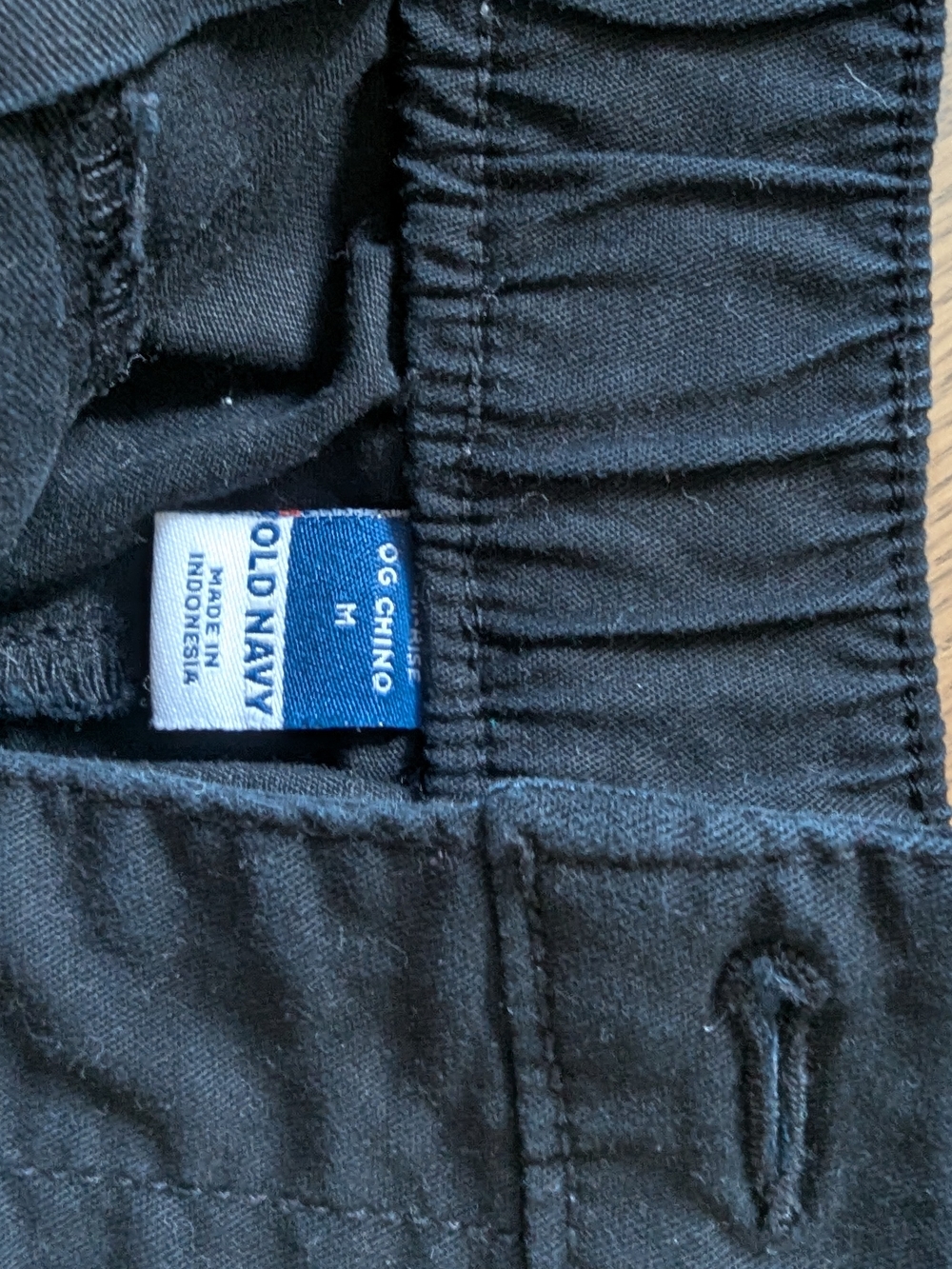 Old Navy Black Elastic Waist Chino Shorts